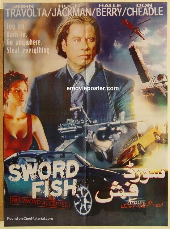 Swordfish (2001) Pakistani movie poster