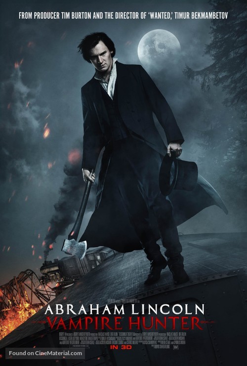 Abraham Lincoln Vampire Hunter 2012 Theatrical Movie Poster - 