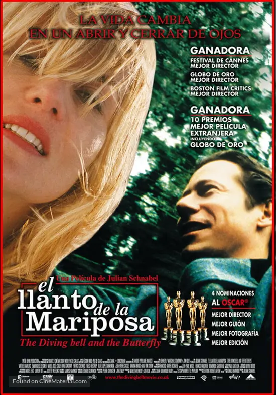 Le Scaphandre Et Le Papillon 2007 Mexican Movie Poster Papillon In Time Pelicula Completa En Español 2017
