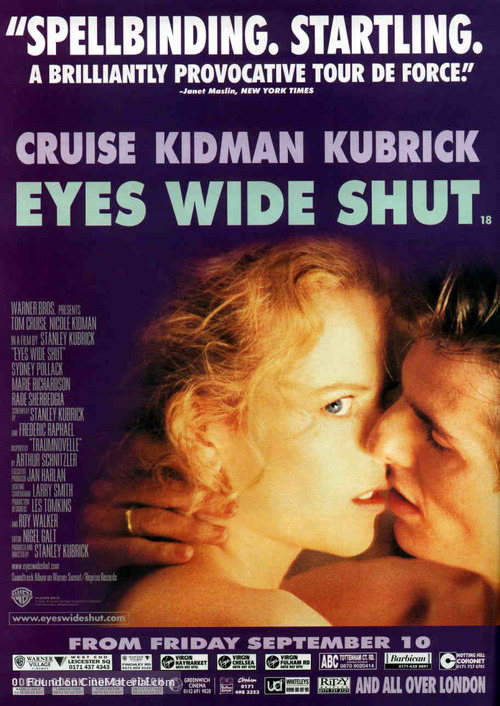 Eyes Wide Shut 1999 British Movie Poster