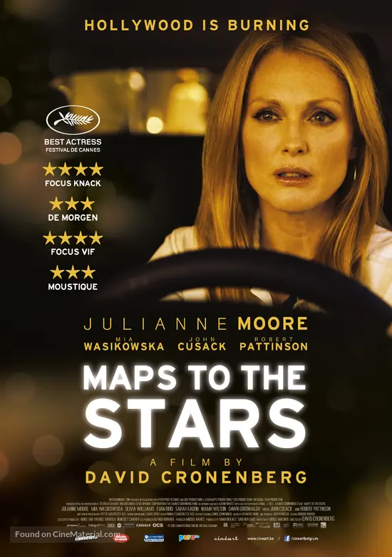 Maps To The Stars 2014 Belgian Movie Poster Maps To The Stars 2014 Belgian Movie Poster