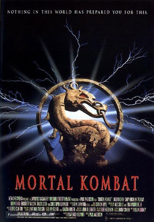 Mortal Kombat (1995) theatrical movie poster