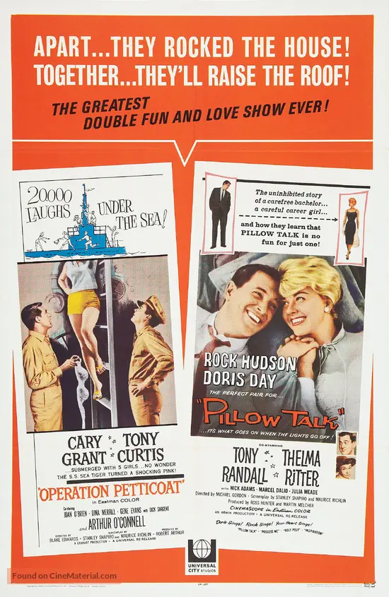 Pillow Talk 1959 Combo Movie Poster